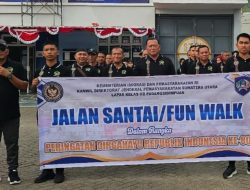 Meriahkan HUT RI ke-80, Lapas Padangsidimpuan Gelar Jalan Santai