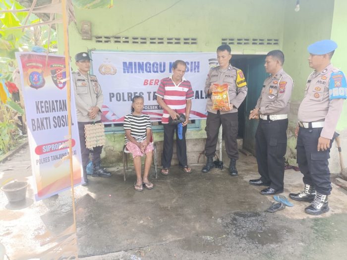 Peduli Sesama, Polres Tanjungbalai Berbagi Melalui Minggu Kasih