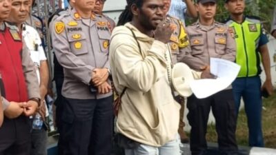 Warga Papua Demo di Belawan, Tuding PT Pelindo “Maling” Besi