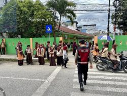 Jamin Keselamatan Pelajar, Polres Tanjungbalai Laksanakan PAM Sekolah
