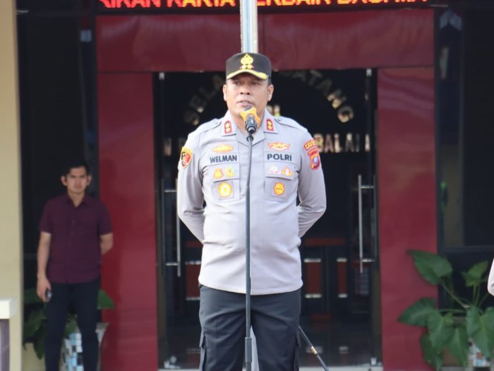 Kapolres Tanjungbalai Pimpin Apel Pengamanan Aksi Demo