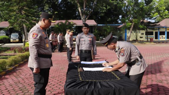 Kapolres Pimpin Sertijab Pejabat Polres Langkat