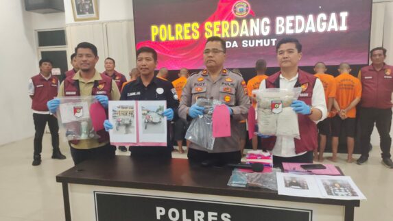 Polres Sergai Ringkus 9 Pelaku Pencurian Gudang di Sei Rampah