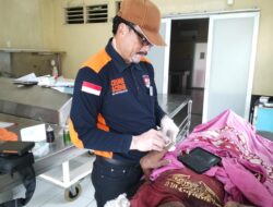 Sat Reskrim Polres Pelabuhan Belawan Identifikasi Jenazah Mr X