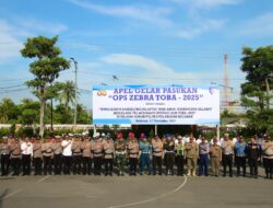 Polres Pelabuhan Belawan Laksanakan Apel Gelar Pasukan Ops Zebra Toba 2025