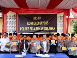 Polres Pelabuhan Belawan Ungkap Berbagai Kasus Kejahatan