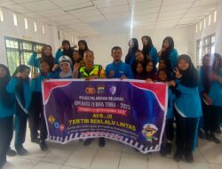 Sat Lantas Polres Pelabuhan Belawan Sosialisasikan Ops Zebra Toba 2025 di Yayasan Sinar Husni