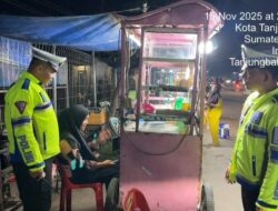 Sat Lantas Polres Tanjungbalai Laksanakan Patroli Malam