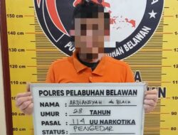 Sat Narkoba Polres Pelabuhan Belawan Ringkus Pengedar Sabu di Komplek Uka Terjun