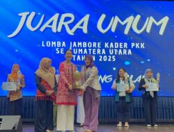 Tanjungbalai Raih Juara Umum Jambore Kader PKK Sumut 2025