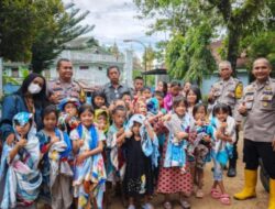 Bhabinkamtibmas Polres Sibolga Beri Bantuan Selimut ke Korban Bencana Sibolga