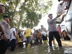 Kapolres Sergai Salurkan Bantuan untuk Warga Terdampak Banjir di Tanjung Beringin