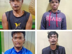 Personil Polsek Dolok Masihul Bekuk Empat Pelaku Curas