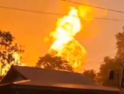 Pipa Gas PT TGI Meledak, Rumah Warga Inhil Hangus Terbakar