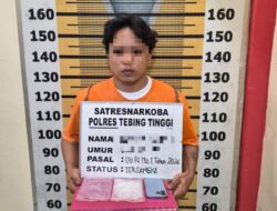Polres Tebingtinggi Bekuk Dua Pria Saat Transaksi Narkoba