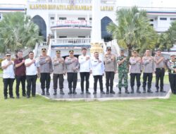 Tim Mabes Polri dan Polda Sumut Tinjau Lahan Pembangunan Asrama Polres Labusel