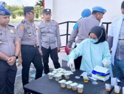 Tes Urine Dadakan, Sejumlah Anggota Polisi di Meranti Positif Narkoba