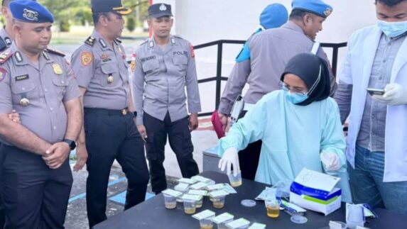 Tes Urine Dadakan, Sejumlah Anggota Polisi di Meranti Positif Narkoba