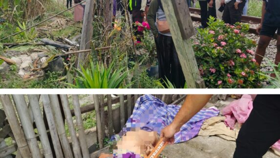 KA Tabrak Motor di Perlintasan Pasar Bengkel, Seorang Perempuan Tewas