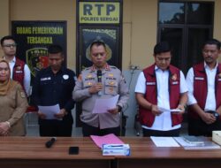 Polres Sergai Gelar Doorstop Kasus Dugaan Penggelapan Rp100 Juta