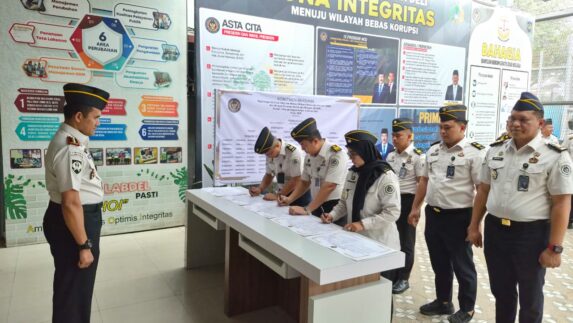 Rutan Kelas I Labuhan Deli Tandatangani Komitmen Zona Integritas Menuju WBK–WBBM