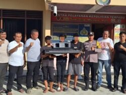 Personel Polsek Bangun Berhasil Bekuk Tiga Pria Pembobol Rumah Polwan