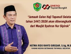 130 Jamaah Calon Haji Tapsel Diberangkatkan dari Masjid Syahrun Nur Sipirok