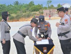 Kapolres Labusel Pimpin Sertijab Kabag, Kasat dan Kapolsek
