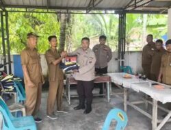 Polres Binjai Sambangi Pos Kamling Desa Tandem Hilir II, Berikan Dukungan ke Warga