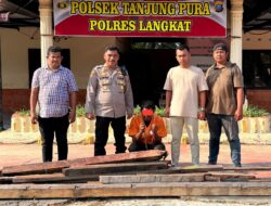 Polsek Tanjung Pura Ringkus Pelaku Pencurian di Rumah Kosong