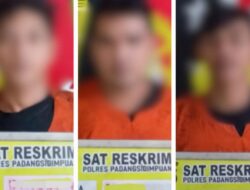 Satreskrim Polres Padangsidimpuan Bekuk Tiga Pelaku Curanmor