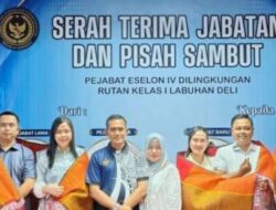Pisah Sambut Pejabat Rutan Kelas I Labuhan Deli Berlangsung Khidmat