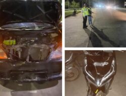 Polres Sergai Olah TKP Kecelakaan di Teluk Mengkudu, Dua Remaja Luka-luka