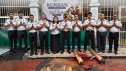 Rutan Kelas I Labuhan Deli Sembelih Hewan Kurban di Blok Hunian
