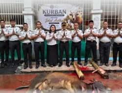 Rutan Kelas I Labuhan Deli Sembelih Hewan Kurban di Blok Hunian