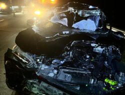 Sat Lantas Polres Sergai Olah TKP Kecelakaan di Tol KM 70 A, Satu Meninggal
