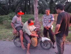 Polsek Torgamba Patroli Amankan Dua Pria Pembawa Sawit Hasil Curian Milik PTPN 4 Regional I