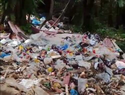 Limbah Diduga Milik PT Kinra Dibuang Dekat Permukiman Warga Bandar Tongah