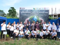 PTPN I Regional 1 Bersama Forkopimcam Tanam 300 Pohon Peringati Hari Bumi dan HUT Deli Serdang ke-80