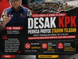 Telan Anggaran Ratusan Miliar, Usut Proyek Stadion Teladan Medan
