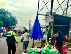 Sat Lantas Polres Tanjungbalai Imbau Pedagang Tak Jualan di Badan Jalan
