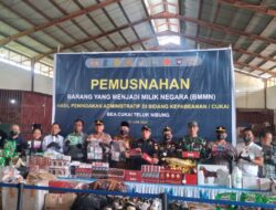 Bea Cukai Teluk Nibung Musnahkan BMMN Senilai Rp1 Miliar Lebih