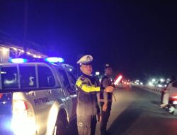 Cegah Balap Liar, Satlantas Polres Tanjungbalai Gelar Patroli Blue Light