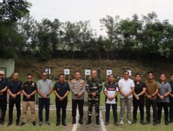 Kapolres Binjai Latihan Menembak Bersama Forkopimda