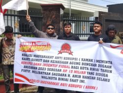 Geruduk Kantor Kejati Sumut, KAMAK Desak Usut Dugaan Korupsi MBG