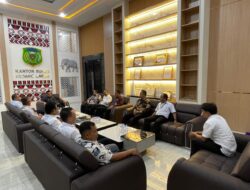 Perumda Tirtanadi Audiensi ke Kantor Bupati Palas