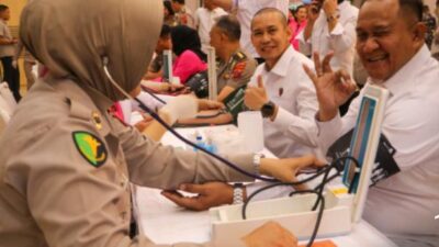 Sambut HUT Bhayangkara ke-80, Polda Sumut Gelar Donor Darah