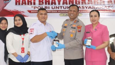 Sambut Hari Bhayangkara ke-80, Polres Tanjungbalai Gelar Donor Darah dan CKG