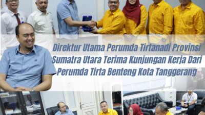 Dirut Tirtanadi Terima Kunker Jajaran Perumda Tirta Benteng