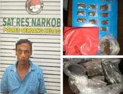 Satres Narkoba Polres Sergai Tangkap Pengedar Ganja di Sei Bamban